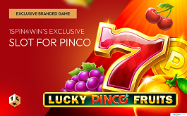 1SPIN4WIN LAUNCHES LUCKY PINCO FRUITS, A BRANDED SLOT FOR PINCO CASINO