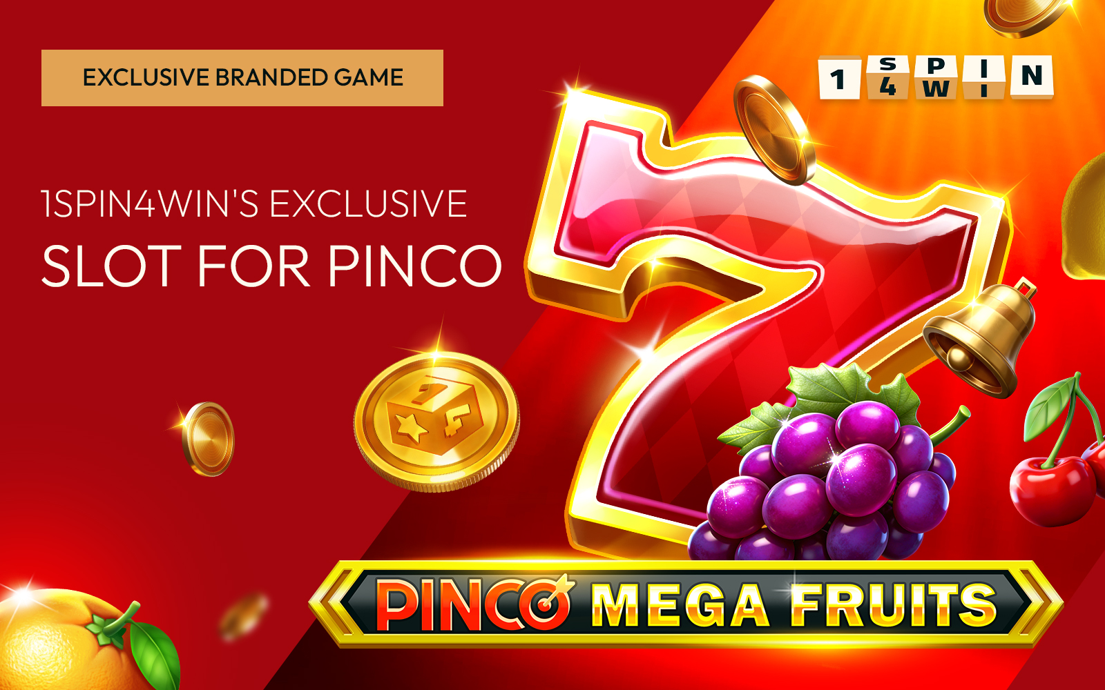1spin4win introduces Pinco Mega Fruits