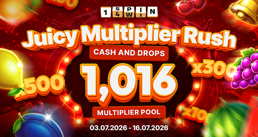 1spin4win kickstarts summer with “Juicy Multiplier Rush”, a vibrant Cash & Drops campaign