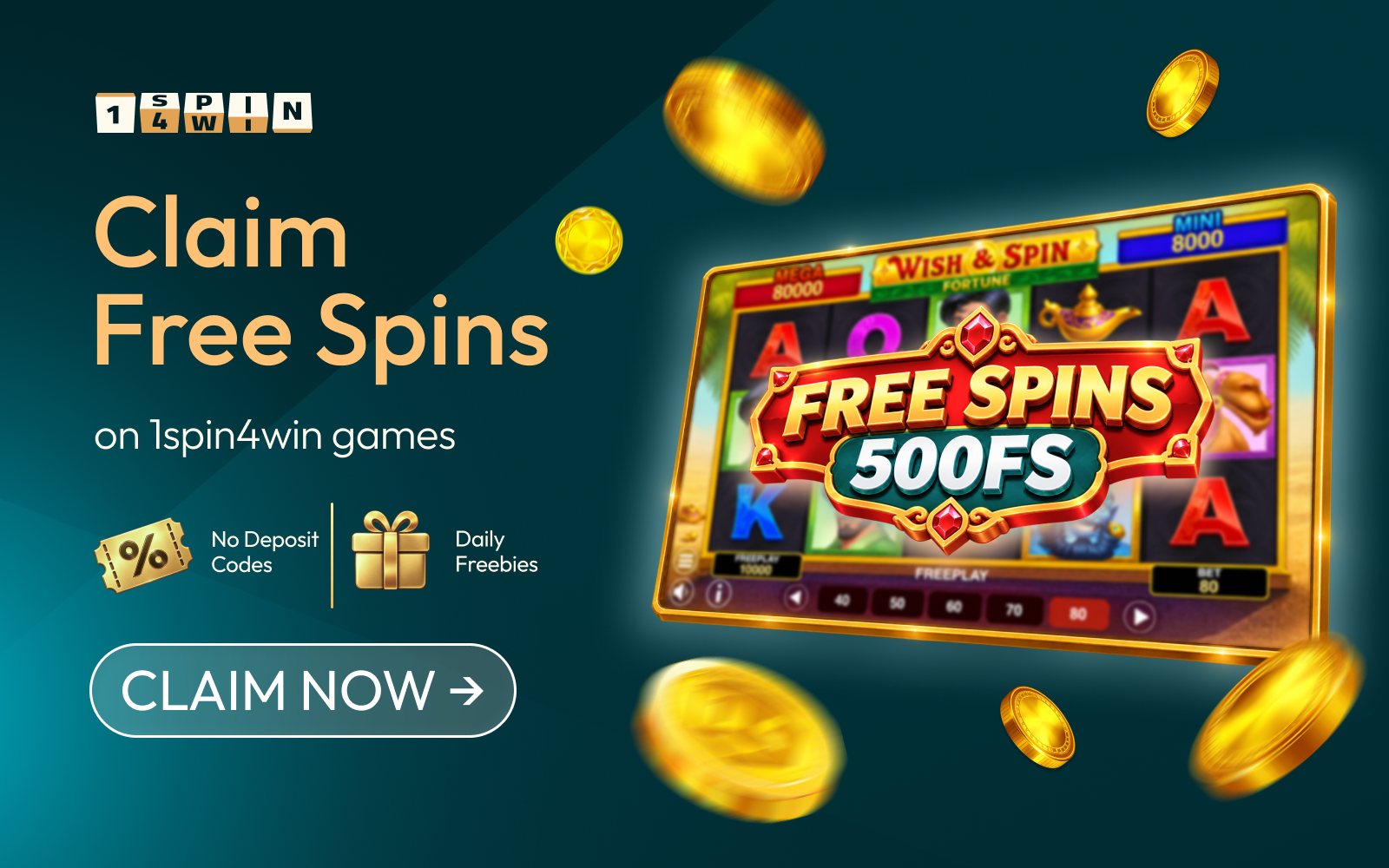 How to get Free Spins on 1spin4win slots